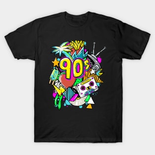 90's Shirt Vintage I Love the 90s 1990's Nostalgia Throwback T-Shirt